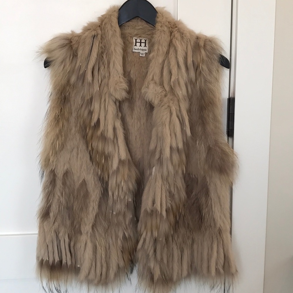 Rabbit Fur vest from Haute Hippie